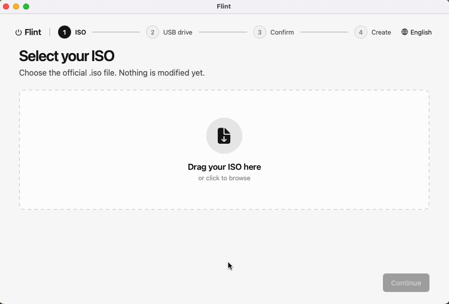 Select ISO step